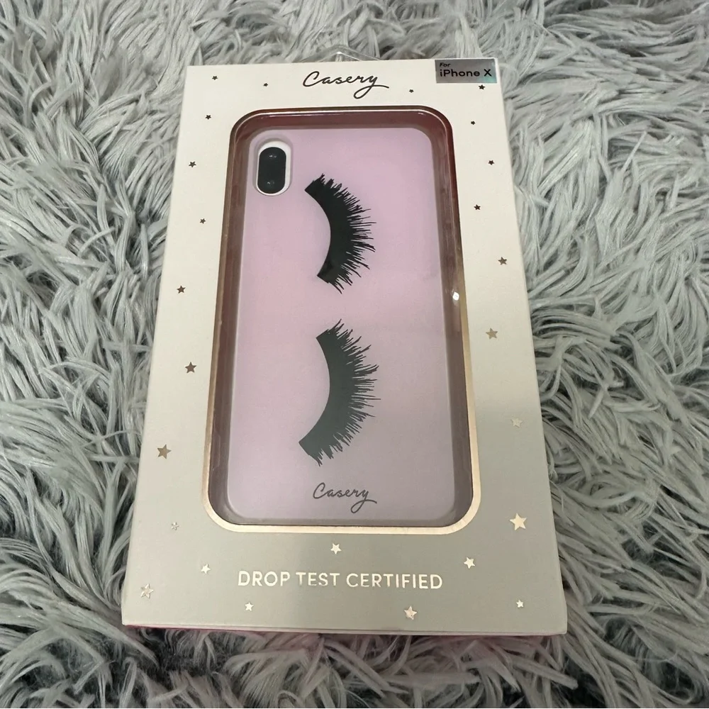 🆓FREE with purchase! Casery iPhone Lashes Case NWT